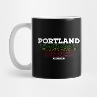 I Love Portland Oregon USA Vintage Mug